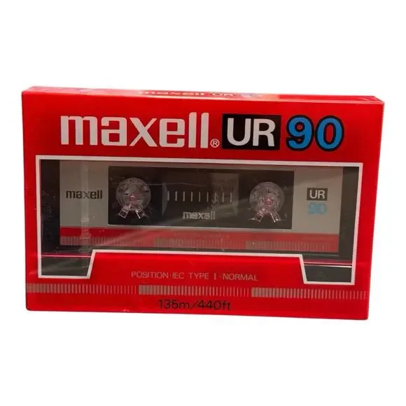 NEW MAXELL UR 90 Cassette Tape Blank Position IEC Type I Normal 135m/440ft - Picture 2 of 3